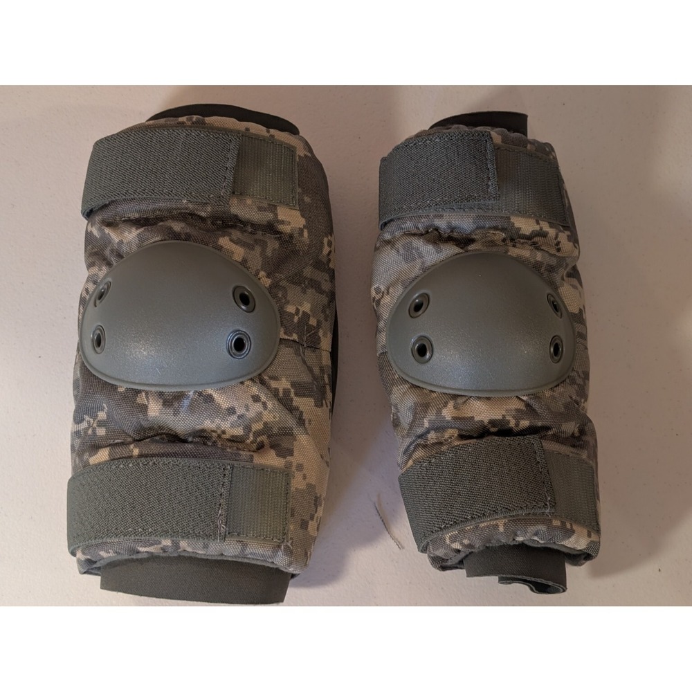 Military Tactical Knee Pads ACU Digital Camo Protective Gear Adjustable Straps - Picture 1 of 1